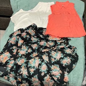 Woman’s Dress Boho/Floral Outfit.